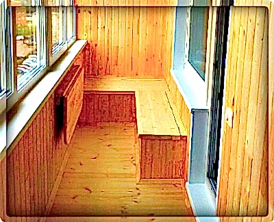 Скамья на  балкон, лоджию в Астаны: цены от компании Дон Балкон