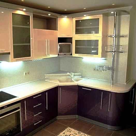 Кухни фото дизайн угловые. Дон Балкон Астана. (342) 299-99-66
