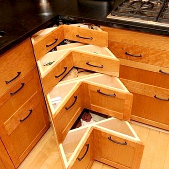 Угловые системы хранения на кухне. Дон Балкон (342) 299-99-66